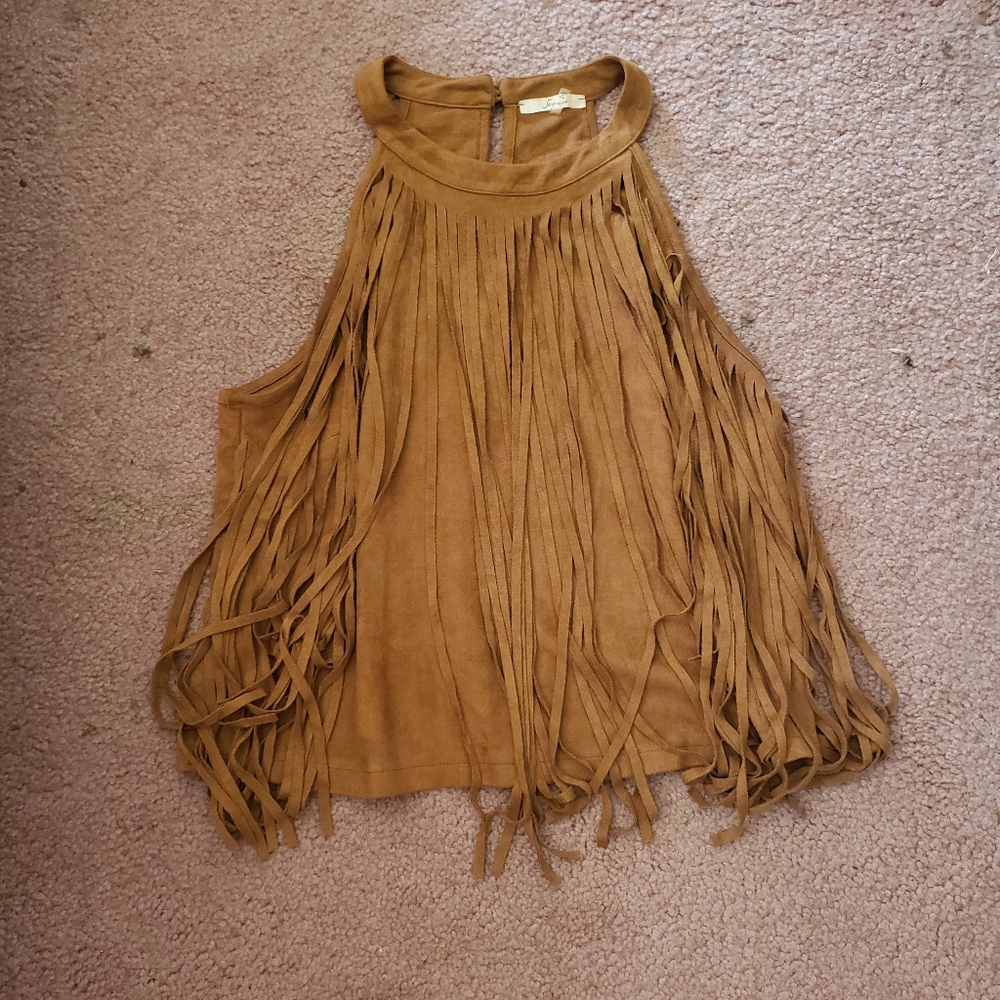 Fringe tank top